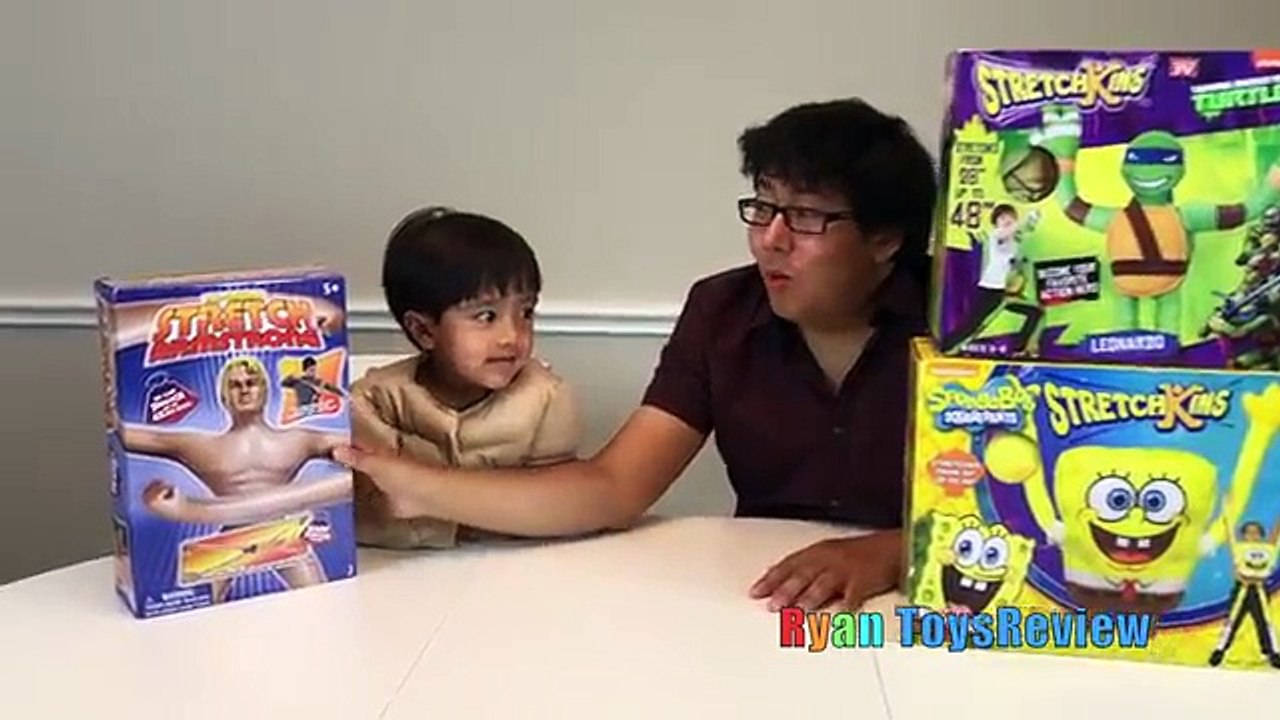 STRETCH ARMSTRONG Action Figure and Spongebob!!!