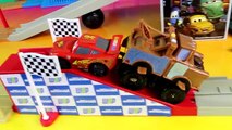 Disney Pixar Cars Takara Tomy Lightning McQueen Mack & Mater Race Around The Track