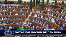 Votación Moción de censura | Congreso Diputados Pedro Sánchez Nuevo Presidente