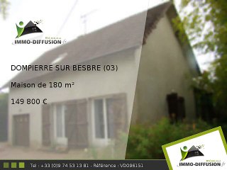 Maison A vendre Dompierre sur besbre 180m2 + Cour 437m2