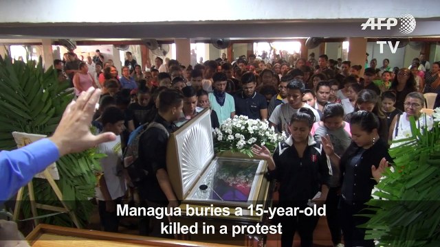 Funerals held for student killed in violent unrest in Nicaragua