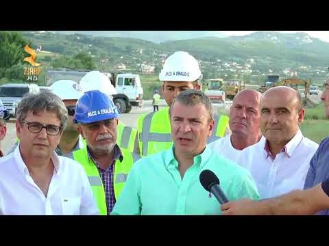 Ministri Gjiknuri inspekton kantierin e rrugës së lumit të vlorës