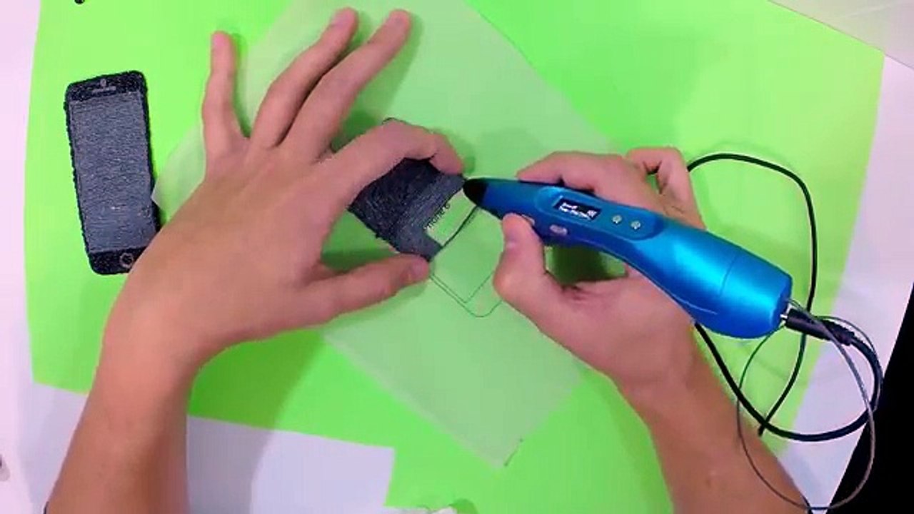 Desenhando Iphone 6 Com Caneta 3D - 3D Pen Scribbler DIY