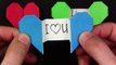 Cómo hacer origami corazón con mensaje | Como fazer origami coração com mensagem
