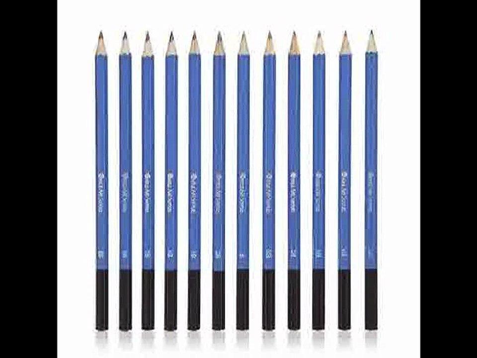 [- Castle Art Supplies 40 Piece Drawing Pencils and Sketch Set in Pop Up Zipper Case - Includes Gra