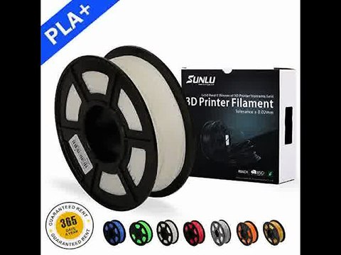 [- SUNLU 3D Printer Filament PLA Plus, 1.75mm PLA Filament, 3D Printing Filament Low Odor, Dimensio