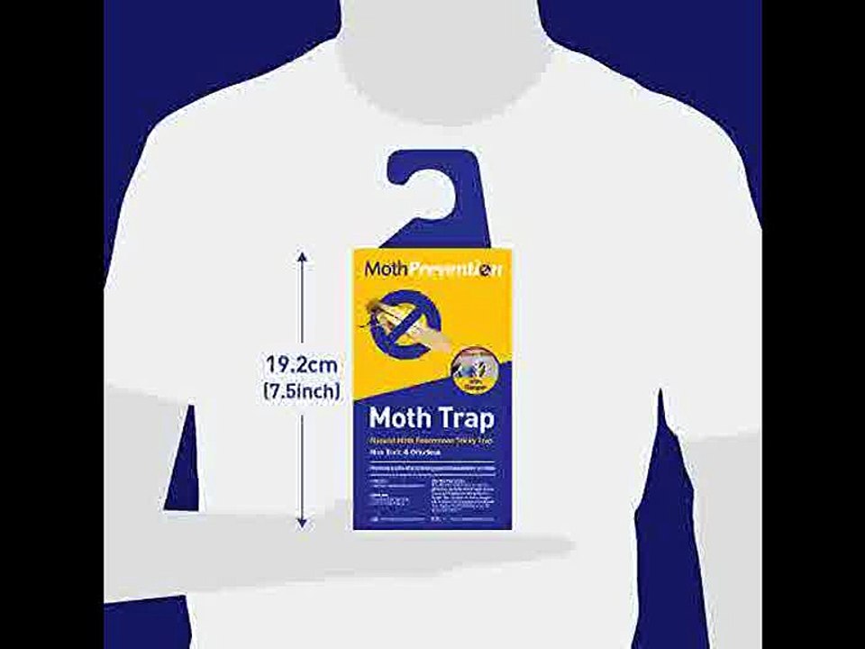 [- CLOTHES MOTH TRAPS 3-Pack from Moth-Prevention - Best Catch-Rate for Clothes Moths on the Market
