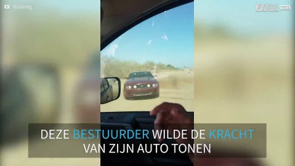 Truc met auto eindigt slecht