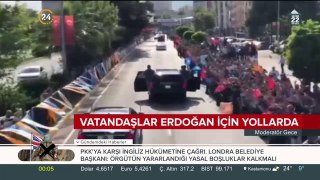 Cumhurbaşkanı Erdoğan'a sevgi seli