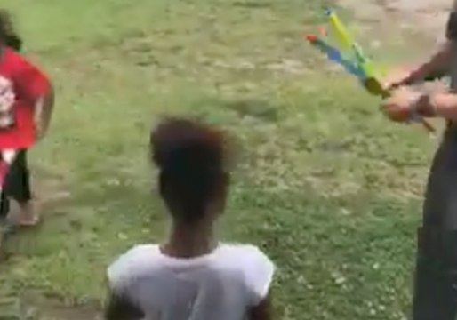 Horry County Police Officer Joins Children in Water Fight