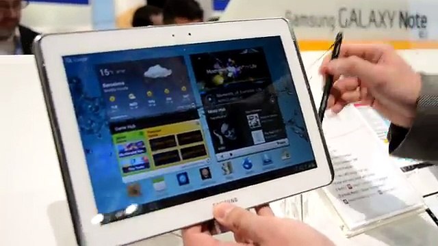 Мини-обзор планшета Samsung Galaxy Note 10.1 от Droider.ru [MWC new]