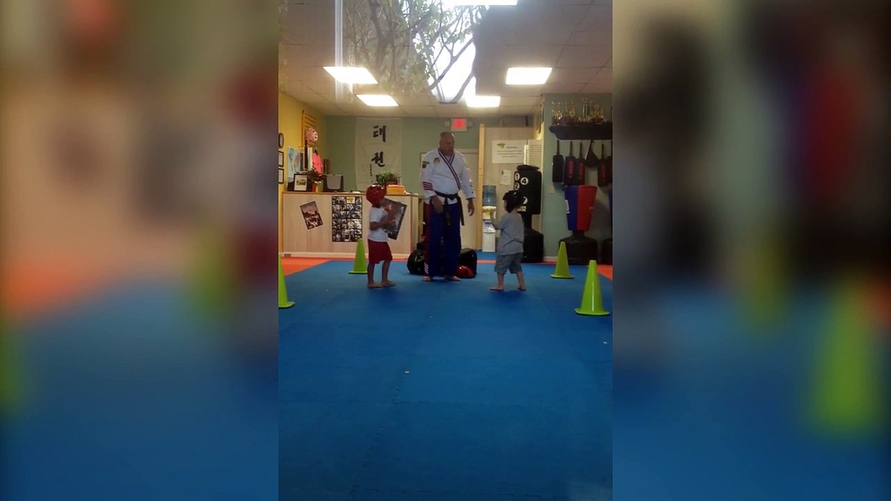Epic toddler vs. toddler karate match video Dailymotion