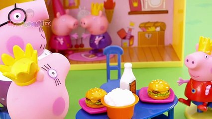 Свинка Пеппа Принцесса и заколдованный принц-лягушонок Мультик из игрушек