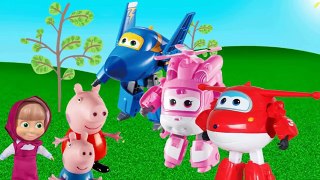 Peppa Pig gangue super wings do mau George Pig Masha Caillou e Daniel TIgre TOTOYKIDS