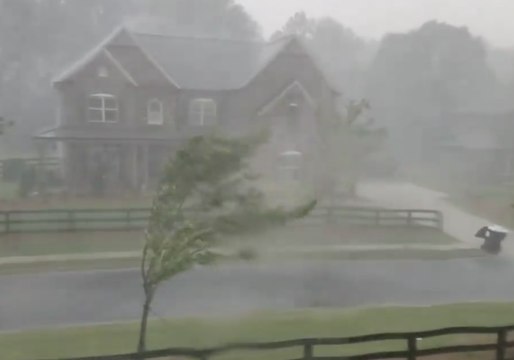 Heavy Rains, Strong Winds Batter Canton Neighorhood