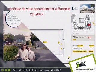 T1 A vendre La rochelle 25m2 - Les Minimes