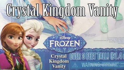 FROZEN Elsa & Anna Crystal Kingdom Vanity Toys Video