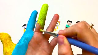 Doraemon Finger Family Learn Colors Body Paint Nursery Rhyme Video Song for Kids Baby Children