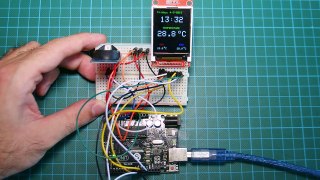 Arduino Project: Real time clock DS3231 and 1.8 Color TFT display ST7735
