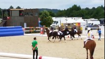 Première journée des finales du championnat de France de horse ball féminin