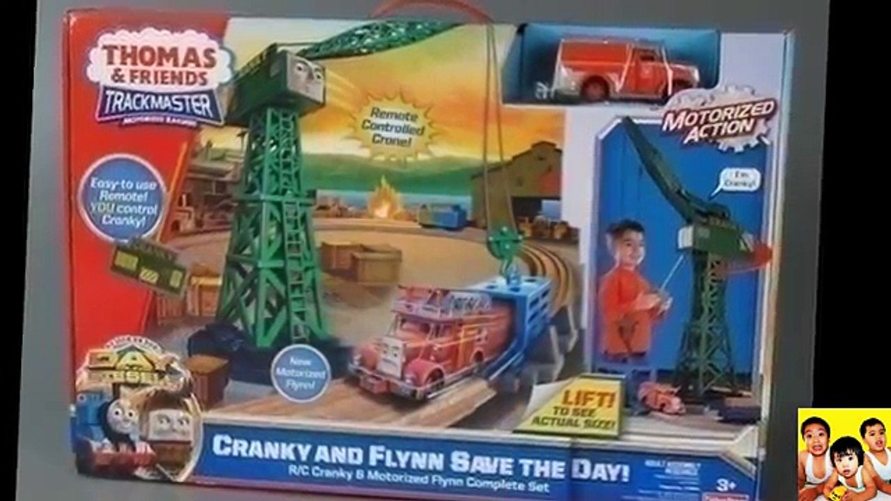 THOMAS AND FRIENDS TRACKMASTER CRANKY AND FLYNN SAVE THE DAY Thomas the  Tank Toy Trains for Kids - 動画 Dailymotion