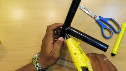 How to Make a Paper Tonfa With Hidden Knife ( Home Made Weapon ) - Easy Tutorials
