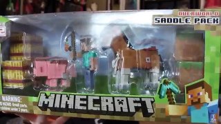 Minecraft Overworld Saddle Pack New Series 2 Unboxing Review