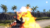 BeamNG drive - Gas Station exploding car Crashes