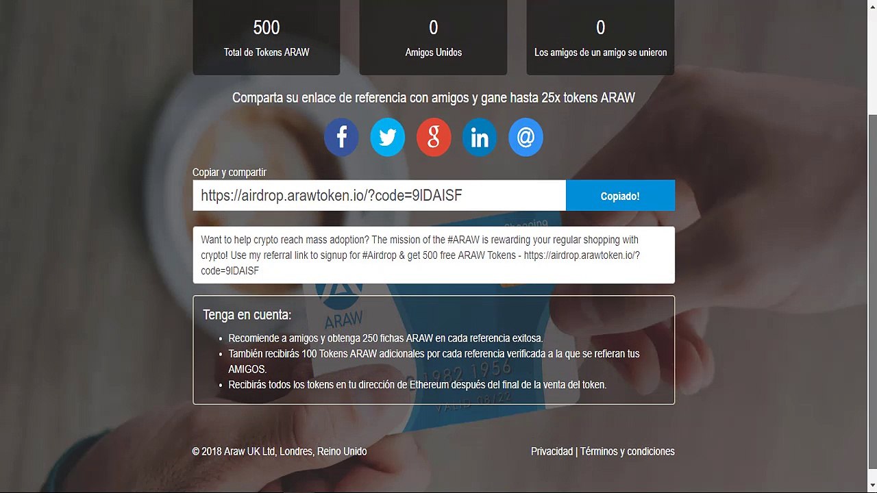 Gana tokens en airdrop ARAW y KRX