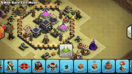 Th9 War Base 2017 With Bomb Tower Anti Valkyrie Anti 3 Star/Anti 2 Star Anti Everything