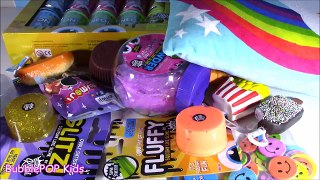 Michaels HAUL! Glitter & Fluffy SLIME! Slime Party PACK! Blue SLime Keychain! Fast Food Squishies!