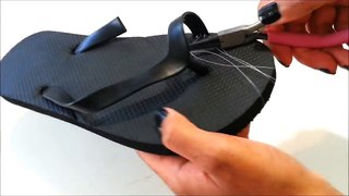 {DIY} $1 Flip Flop Upgrade