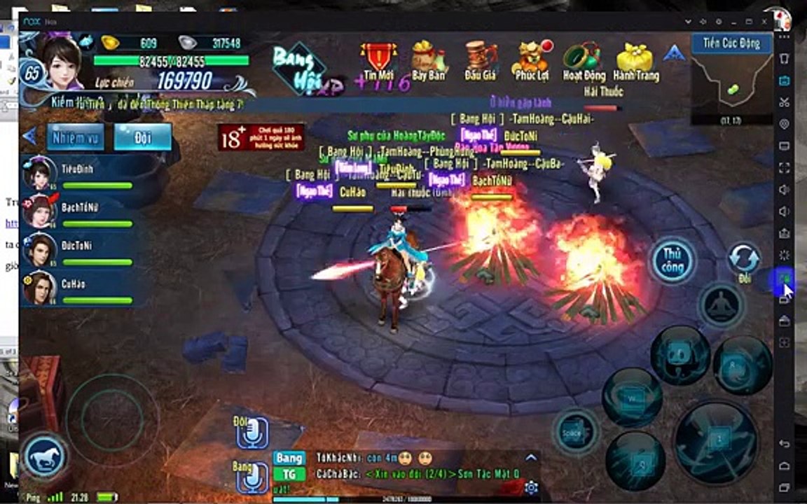 Hướng dẫn cách auto train , auto click , auto lên map - Võ Lâm Truyền Kỳ Mobile