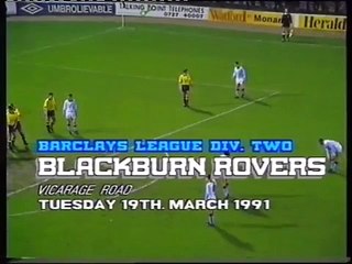 Watford - Blackburn Rovers 19-03-1991 Division Two