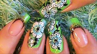 jlo Green Dress Inspired Nail Art