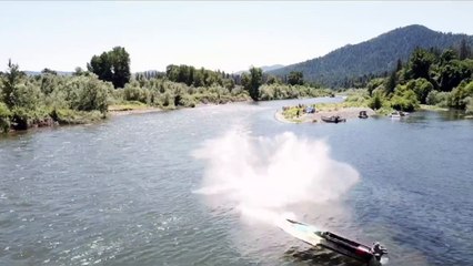 Falling out of a Race Boat