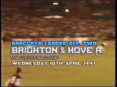 Brighton & Hove Albion - West Ham United 10-04-1991 Division Two