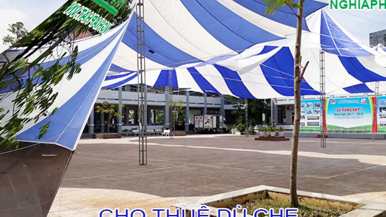 CHO THUÊ DÙ CHE TẠI LỄ TỔNG KẾT NĂM HỌC 2017-2018 TRƯỜNG THPT GIA ĐỊNH