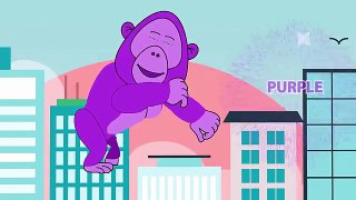 Learn Colors with Animals Monkey Gorilla Surprise Eggs Colours for Kids Learn colours For Children