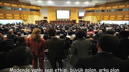 Madende yankı sesi etkisi, büyük salon, arka plan gürültüsü, insanlar, kalabalık - 1 saat