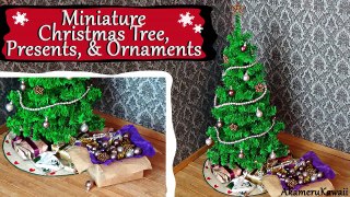 Miniature Christmas Tree, Ornaments, & Presents; Tutorial