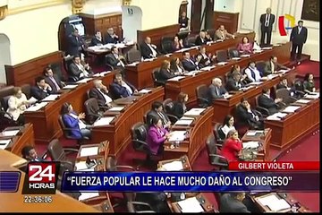 Gilbert Violeta: “Fuerza Popular le hace mucho daño al Congreso”