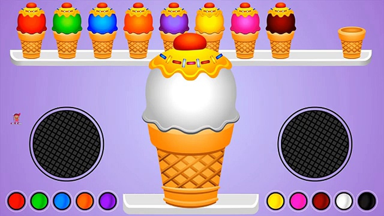 Learn Colors and Numbers 1 to 10 for Kids with Ice Cream | Colours for Kids Children Learning Video