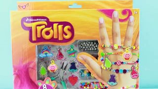 Dreamworks Trolls Charm Bracelet Kit with Elsa, Pinkie Pie and Applejack