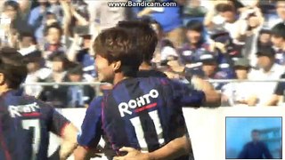 goal Hwang Eui-jo //Gamba osaka 1-0  Iwata //