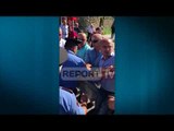 Report Tv - Tensione në Elbasan, deputetët e PD shtyjnë policinë, protestë kundër Ramës