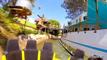 Shipwreck Rapids (HD POV) - Raft Ride - SeaWorld San Diego new