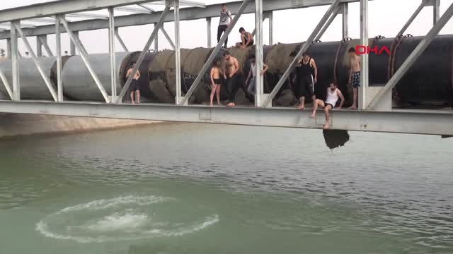 Şanlıurfa Sulama Kanalında Tehlikeli Serinlik