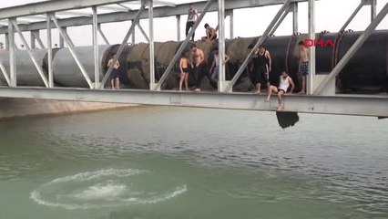 Şanlıurfa Sulama Kanalında Tehlikeli Serinlik
