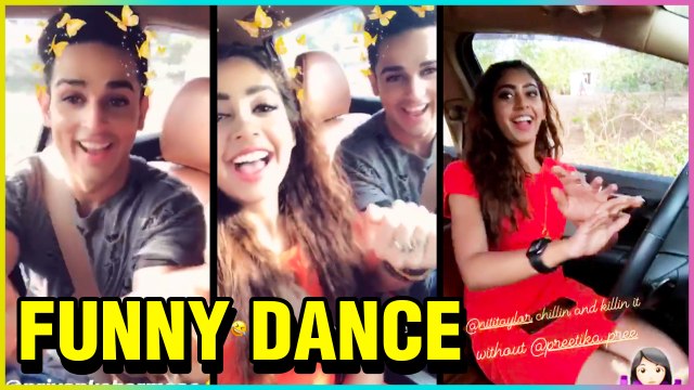 Priyank Sharma And Niti Taylor FUNNY Dance In The Car | TellyMasala